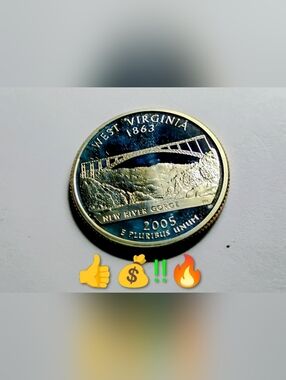 2005 West Virginia New River Gorge Quarter - CLAD Coin Proof